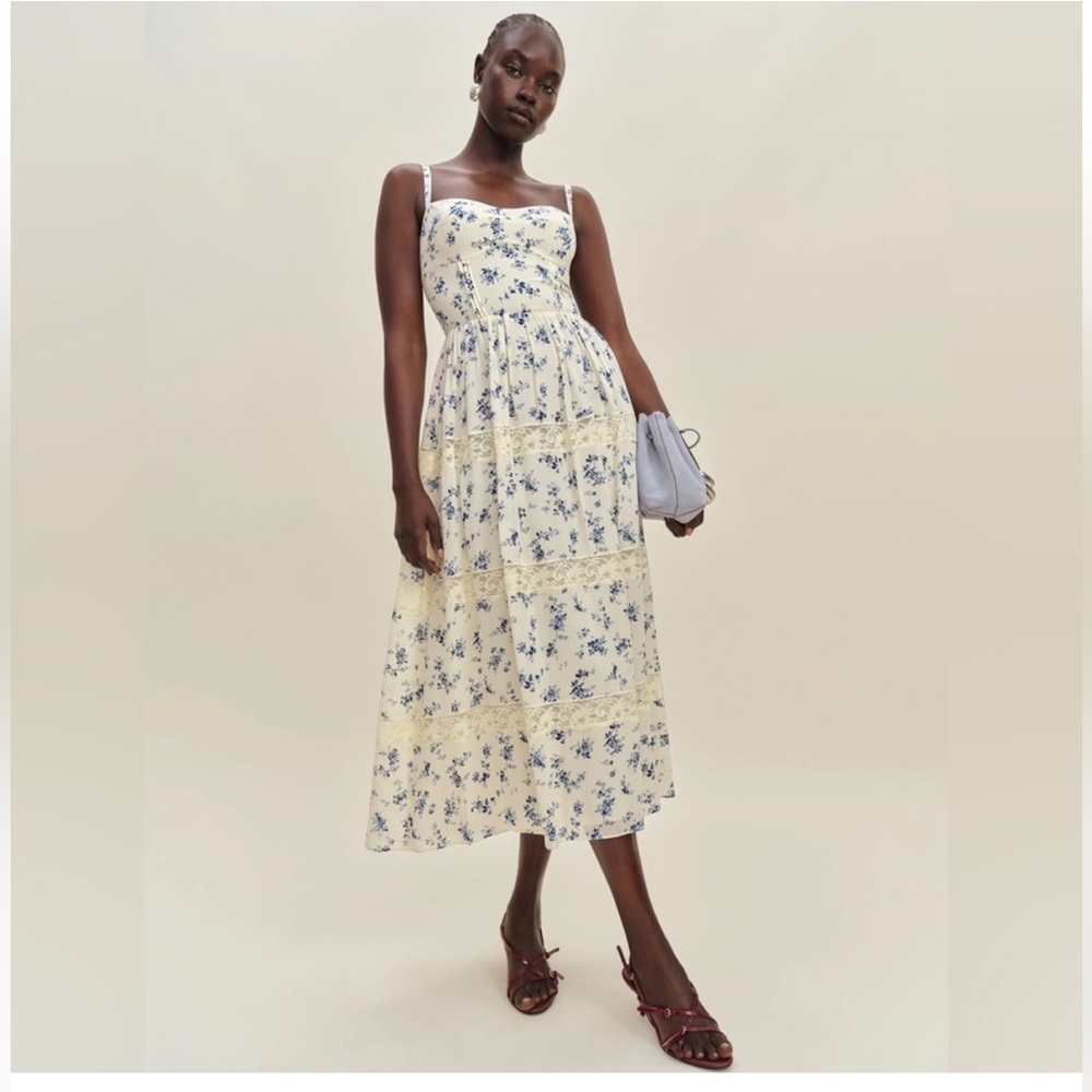 Reformation Dina Dress in Orlaya